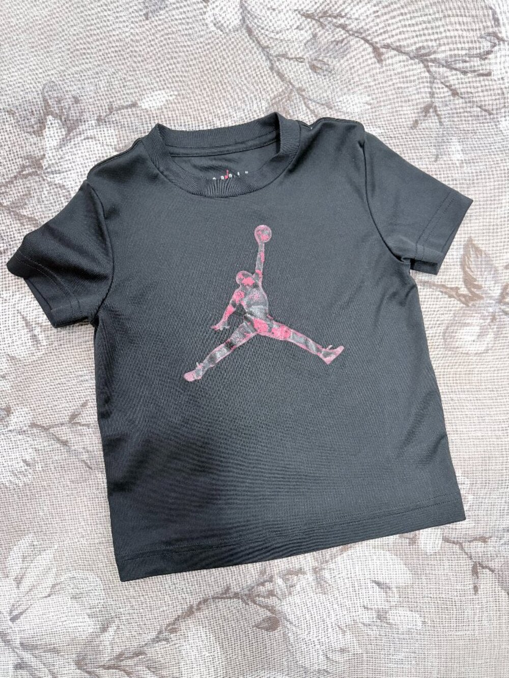 Jordan Dri-FIT Toddler Girls 3T Black Pink Jumpman Athletic Tee Shirt